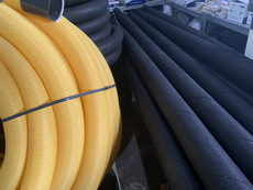 Дренажні труби з геотекстилем ПВХ (Польща) Ø100 мм Київ, Вишневе, Васильків, Бровари, Бориспіль,